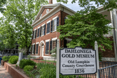 Historic Dahlonega winery architecture